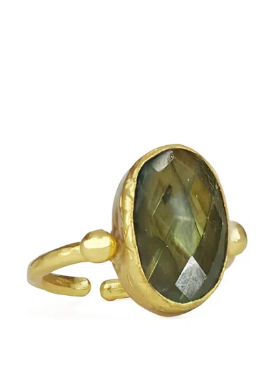Ottoman Hands Aurelia Labradorite Ring In Gold