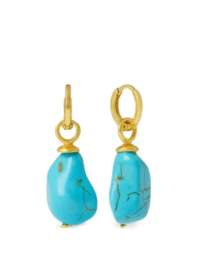 Ottoman Hands Ava Turquoise Drop Earrings In Multi