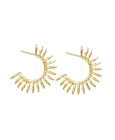 Ottoman Hands Aylin Hoop Earrings In Gold