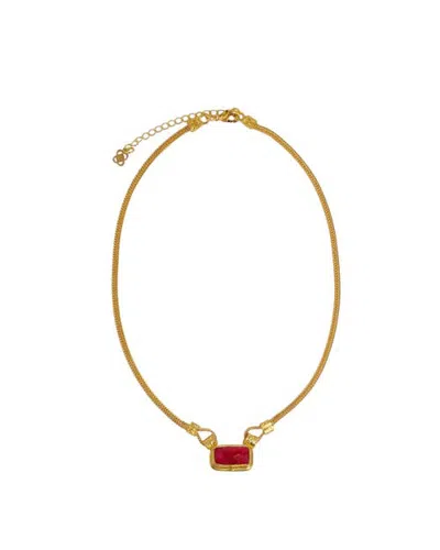 Ottoman Hands Chain Necklace In Gold