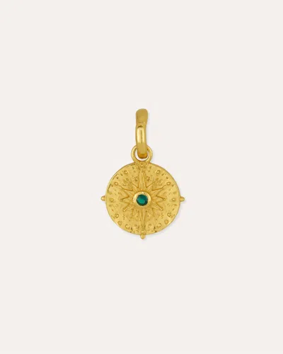 Ottoman Hands Crystal North Star Charm In Multi