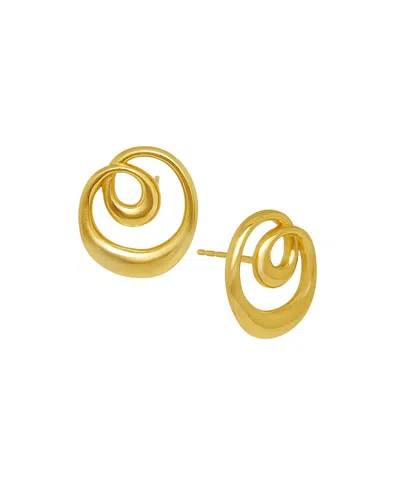 Ottoman Hands Dalia Twist Stud Earrings In Gold