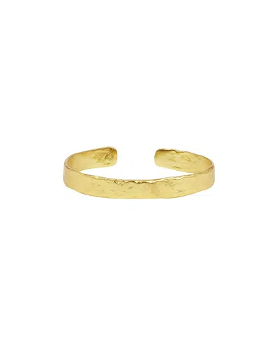 Ottoman Hands Dela Textured Cuff Bracelet In Gold