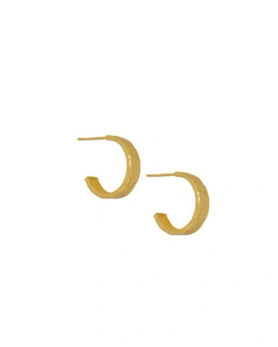 Ottoman Hands Dela Textured Hoop Earring In Gold