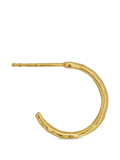 Ottoman Hands Dela Textured Hoop Earrings In Neutral
