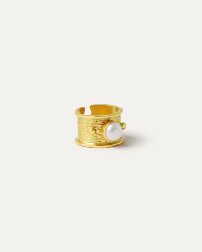 Ottoman Hands Della Pearl Band Ring In Multi