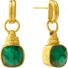 Ottoman Hands Eleanor Drop Stud Earrings In Gold