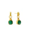 Ottoman Hands Eleanor Drop Stud Earrings In Gold