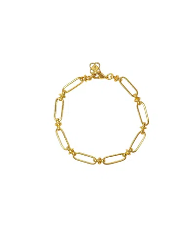 Ottoman Hands Essential Charm Link Chain Bracelet In Gold