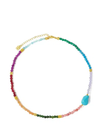 Ottoman Hands Felice Turquoise Necklace In Multi