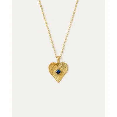 Ottoman Hands Golden Heart Pendant Necklace