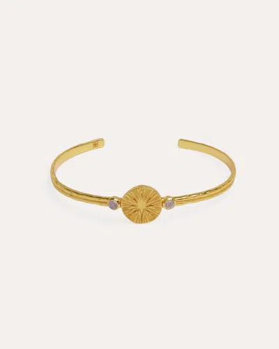 Ottoman Hands Guiding Star Cuff Bracelet In Gold