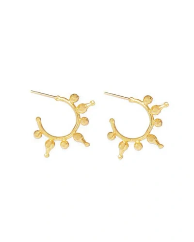 Ottoman Hands Jale Hoop Earrings In Gold