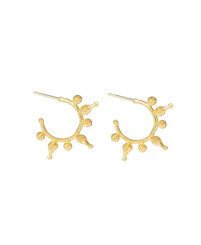 Ottoman Hands Jale Hoop Earrings In Gold
