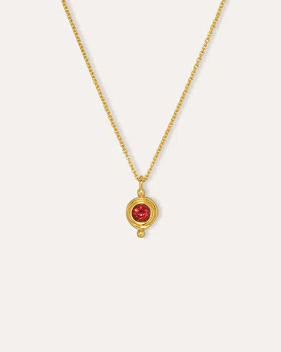 Ottoman Hands January Birthstone Pendant Necklace In Multi