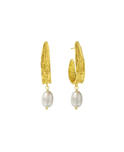 Ottoman Hands Judy Statement Hoop Earrings In Gold