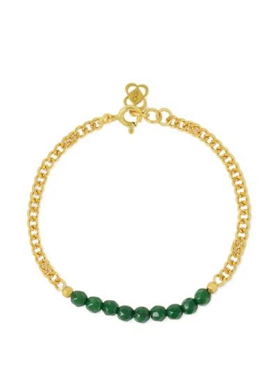Ottoman Hands Margot Jade-embellished Bracelet In Gold