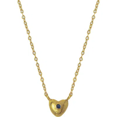 Ottoman Hands Marina Heart Pendant Necklace In Gold