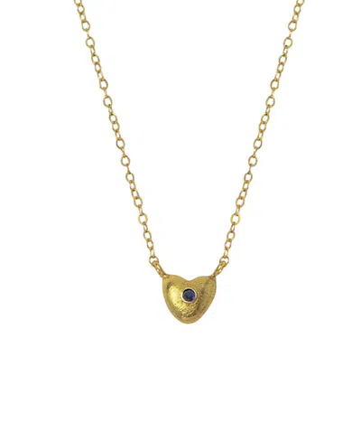 Ottoman Hands Marina Heart Pendant Necklace In Gold