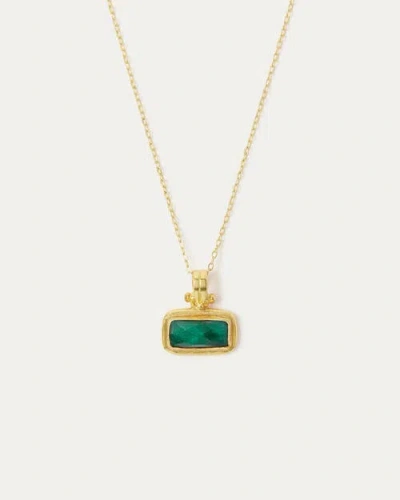Ottoman Hands Noa Emerald Pendant Necklace In Gold