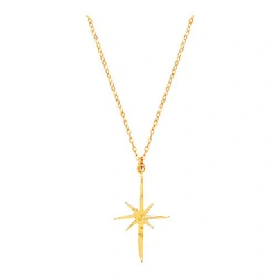 Ottoman Hands Northern Star Necklace In Gold