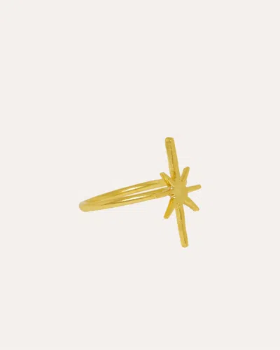 Ottoman Hands Northern Star Stacking Ring In Gold