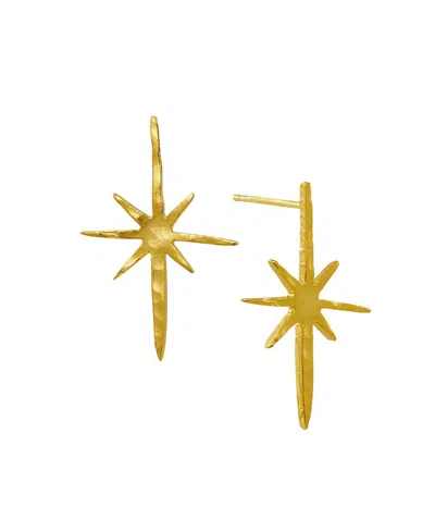 Ottoman Hands Northern Star Stud Earrings In Gold