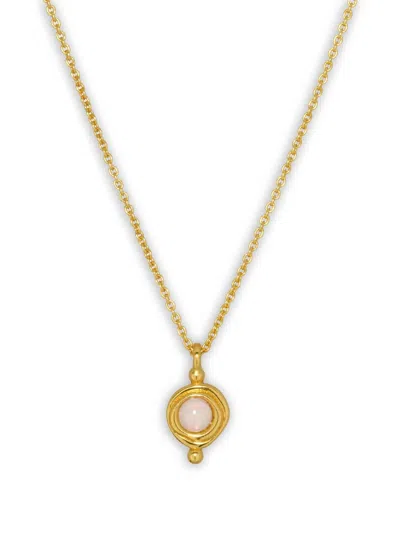 Ottoman Hands Opal Necklace In Gold