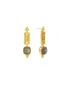 Ottoman Hands Shahrzad Labradorite Drop Earrings In Gold