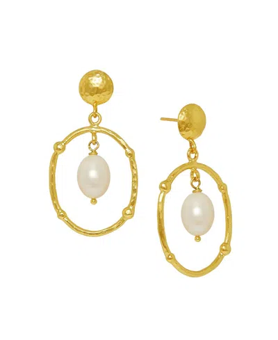 Ottoman Hands Sloane Drop Stud Earrings In Gold