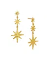 Ottoman Hands Star Drop Earrings In Gold