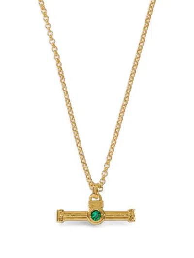 Ottoman Hands T-bar Necklace In Transparent