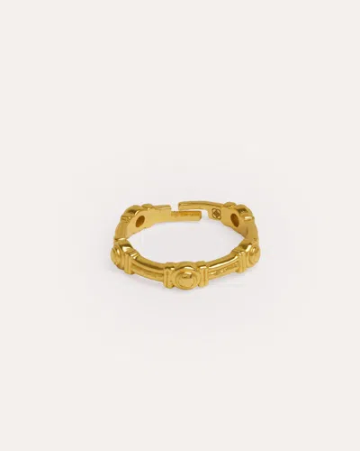 Ottoman Hands Tennis Link Stacking Ring In Gold