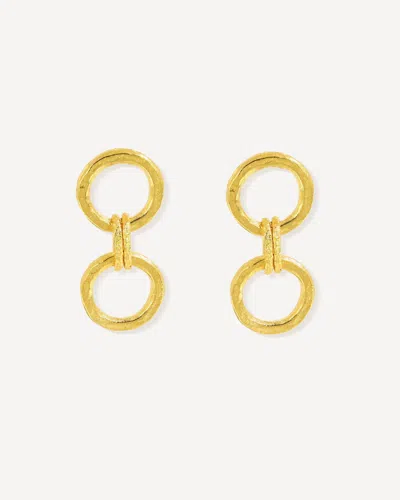 Ottoman Hands Tesoro Chain Drop Earrings In Gold