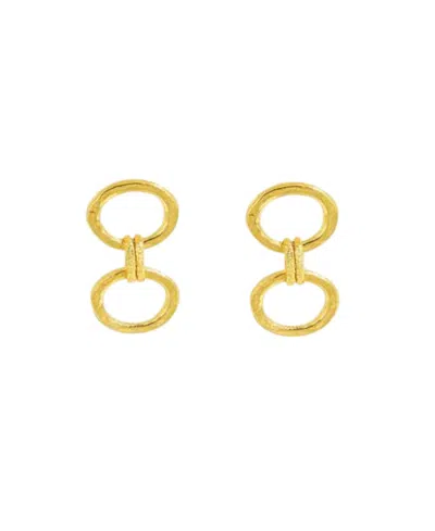 Ottoman Hands Tesoro Chain Drop Earrings In Gold