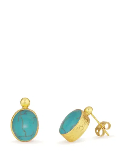 Ottoman Hands Turquoise Aurelia Earrings In Blue