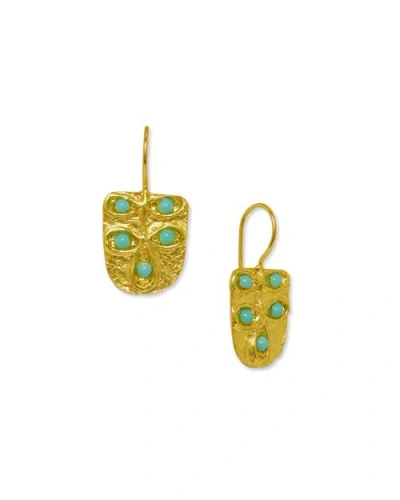 Ottoman Hands Vera Drop Earrings In Gold