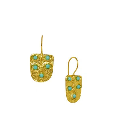 Ottoman Hands Vera Drop Earrings In Gold
