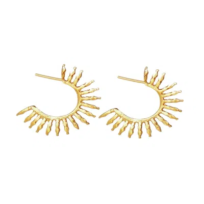 Ottoman Hands Women's Aylin Gold Hoop Earrings
