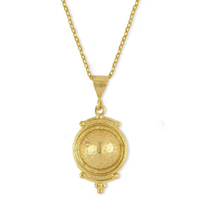 Ottoman Hands Women's Gold Cassia Pendant Necklace