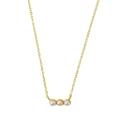 Ottoman Hands Women's Gold / White Lorelai Pearl Pendant Necklace In Gold/white