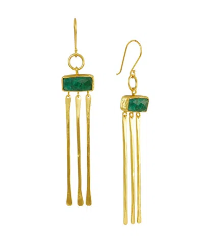 Ottoman Hands Yasmin Drop Earrings In Gold