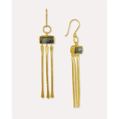 Ottoman Hands Yasmin Drop Earrings In Gold