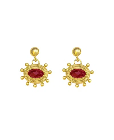 Ottoman Hands Zand Drop Earrings In Gold