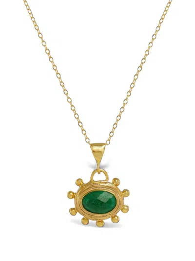 Ottoman Hands Zand Pendant Necklace In Gold