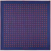 Otway & Orford Men's Blue / Red 'luna' Polka Dot Silk Pocket Square In Blue & Red. Full-size. In Multi