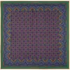 Otway & Orford Men's Green / Blue / Orange 'millefiori' Silk Pocket Square In Green, Blue & Orange. Full-size. In Multi
