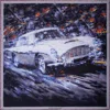 Otway & Orford Men's Grey / Silver 'on A Mission' Gt Car Silk Pocket Square In Grey & Silver. Full-size. In Gray