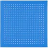 Otway & Orford Men's 'luna' Polka Dot Silk Pocket Square In Mid Blue. Full-size. In Blue
