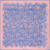 Otway & Orford Men's Pink / Blue 'dot Dash' Silk Pocket Square In Pink With Blue. Full-size. In Multi